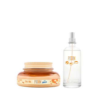 Combo Pudim: Hidratante Corporal e Spray Perfumado